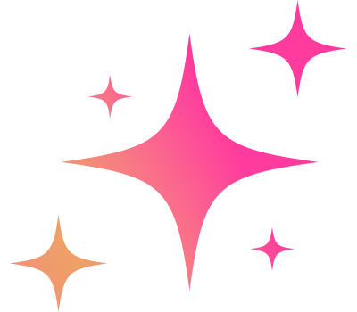 A group of abstract, colorful star-like shapes.