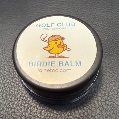 a custom lip balm jar from country club events